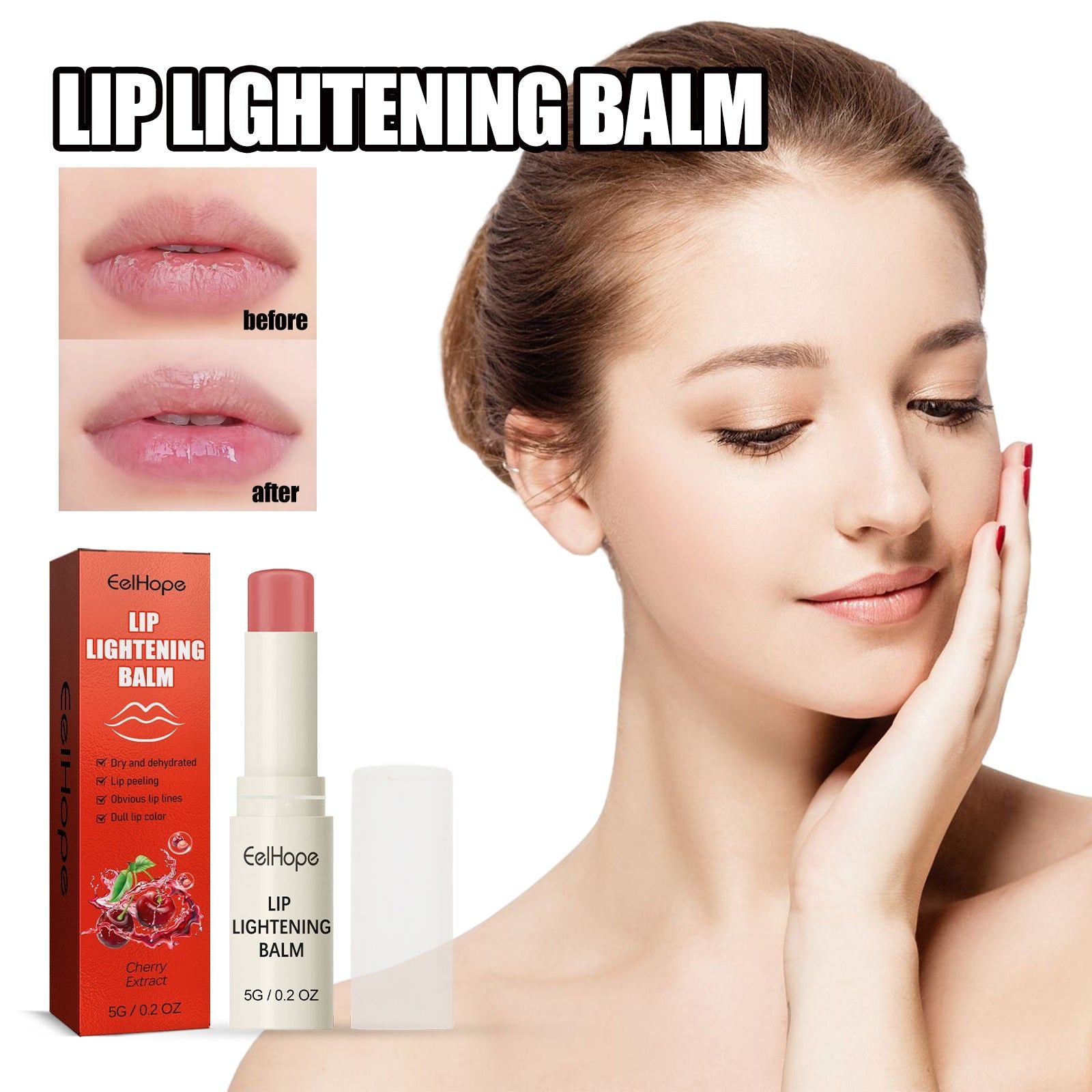 Cherry Lip Moisturizer, Hydrating Lip Balm for Soft, Smooth, and Nourished Lips ,5g