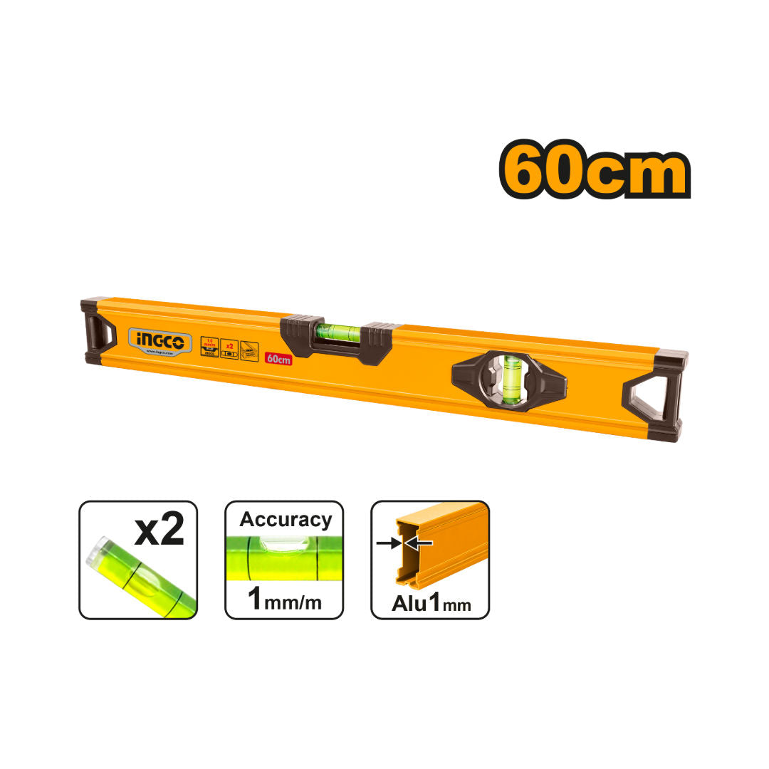 INGCO Spirit Level,  Aluminum, 1mm