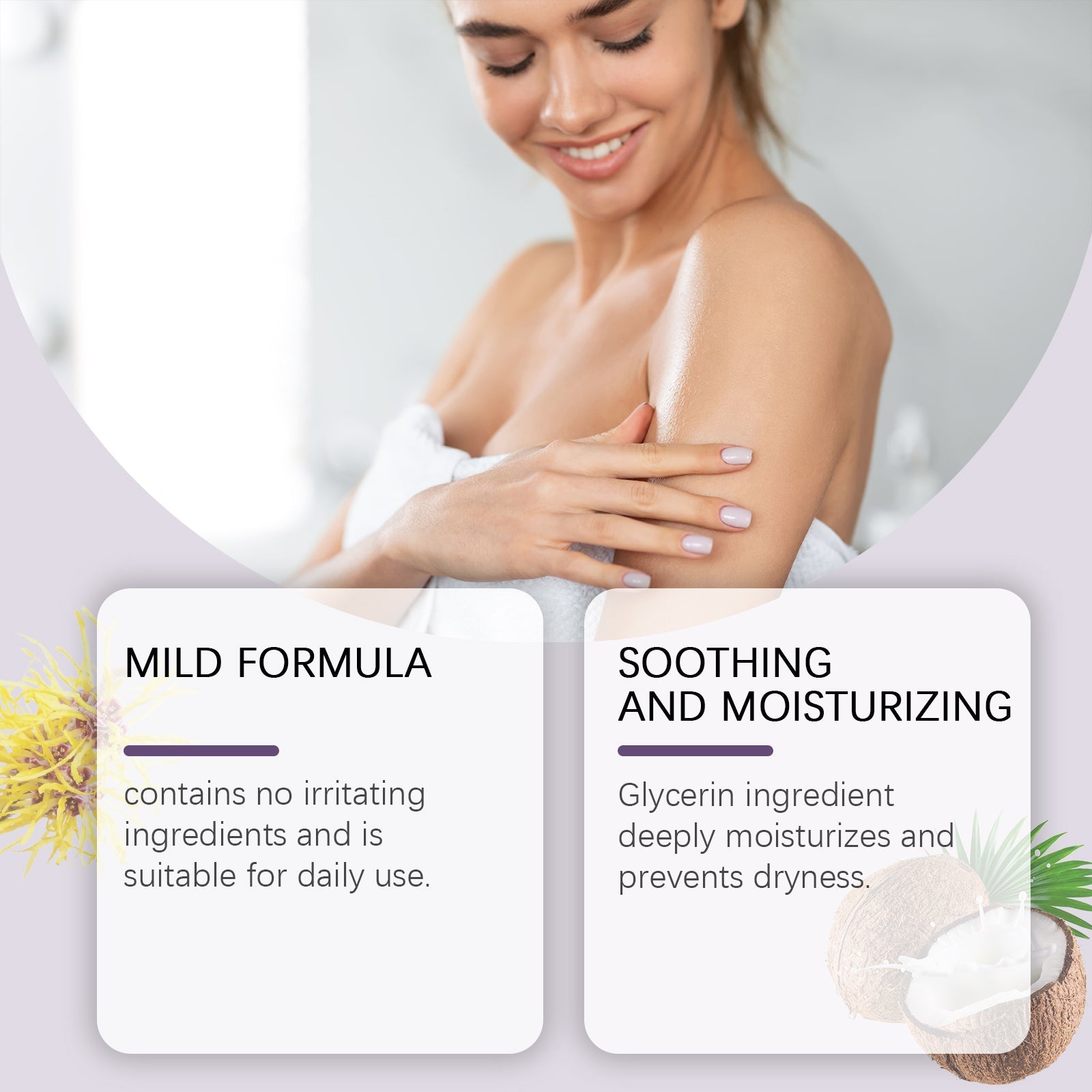 Balance Bath Gel for Body Cleansing, Gentle Moisturizing, Feminine Hygiene, Refreshing Self-Care ,100ml