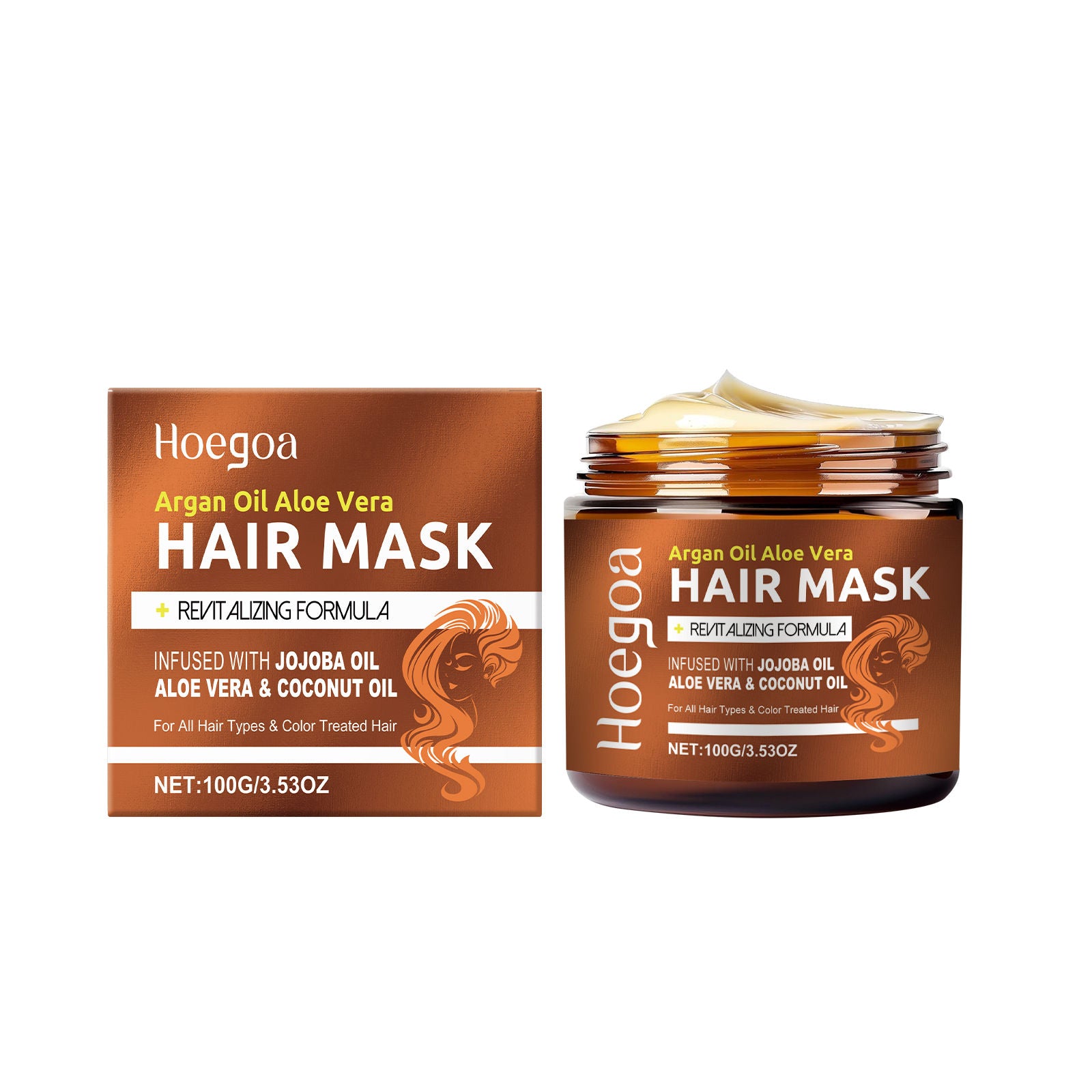 Deep Moisture Hair Mask for Frizz, Nourishing Shine, Repair Dry Damaged Hair ,100g