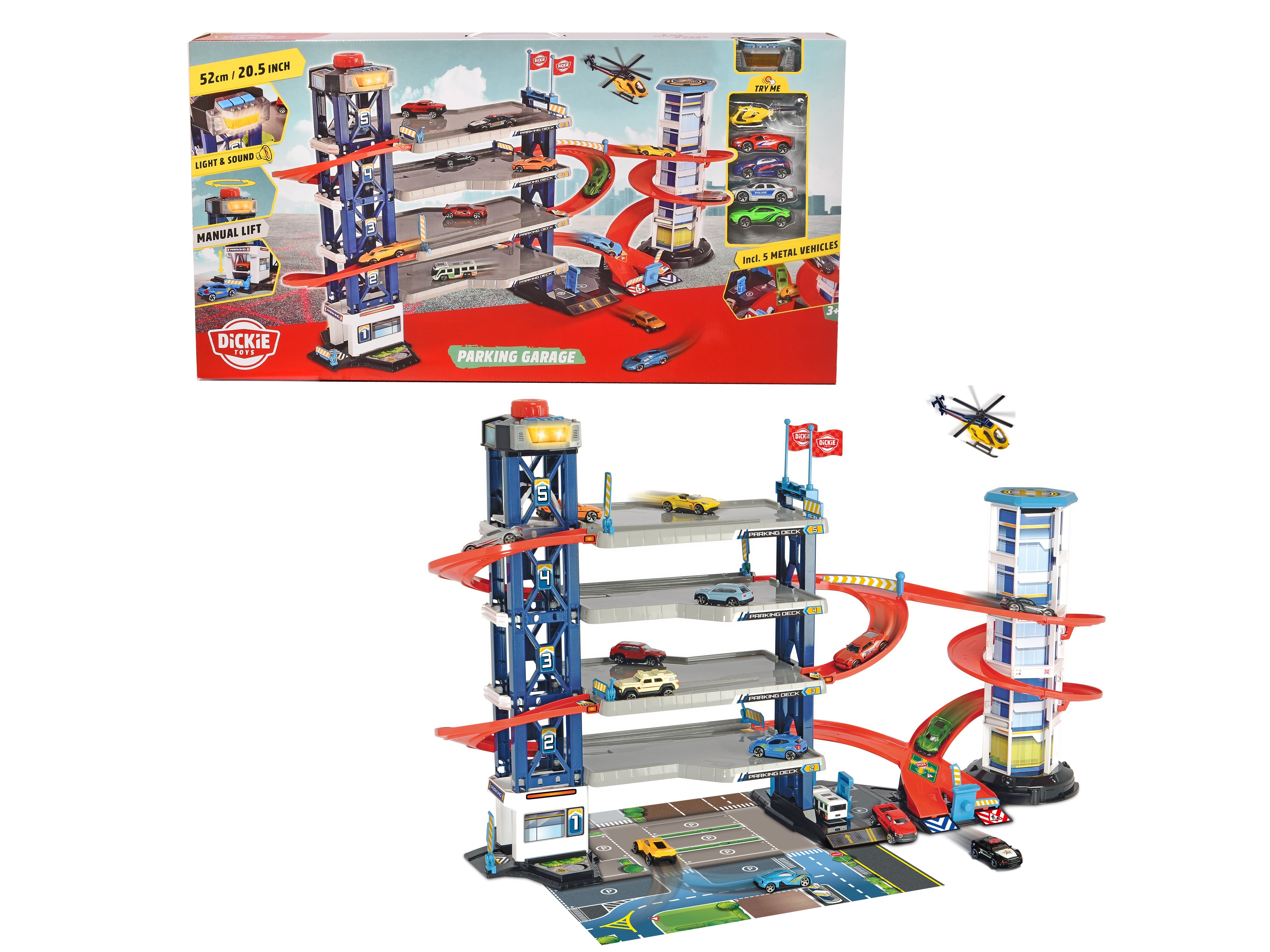 Dickie - City Parking Garage with 4 vehicles