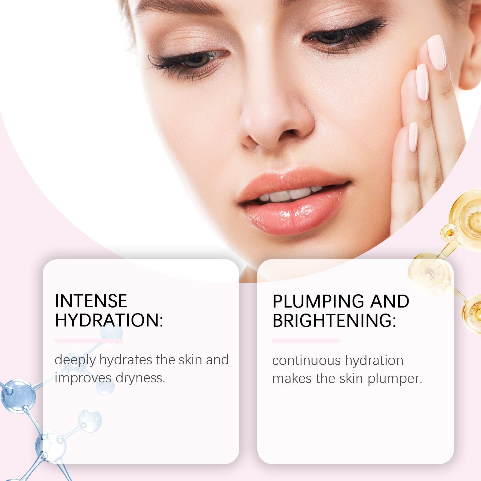 Collagen Facial Care Mask, Hydrating, Softening, Anti-Aging, Skin Glow ,4pcs