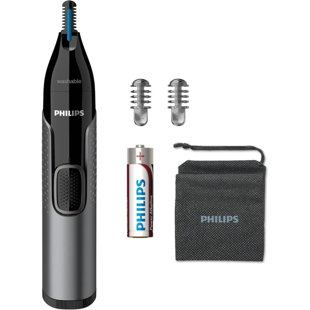 Philips Series 3000 Nose, Ear & Eyebrow Trimmer - NT3650/16 - Waterproof, No Pulling Guaranteed