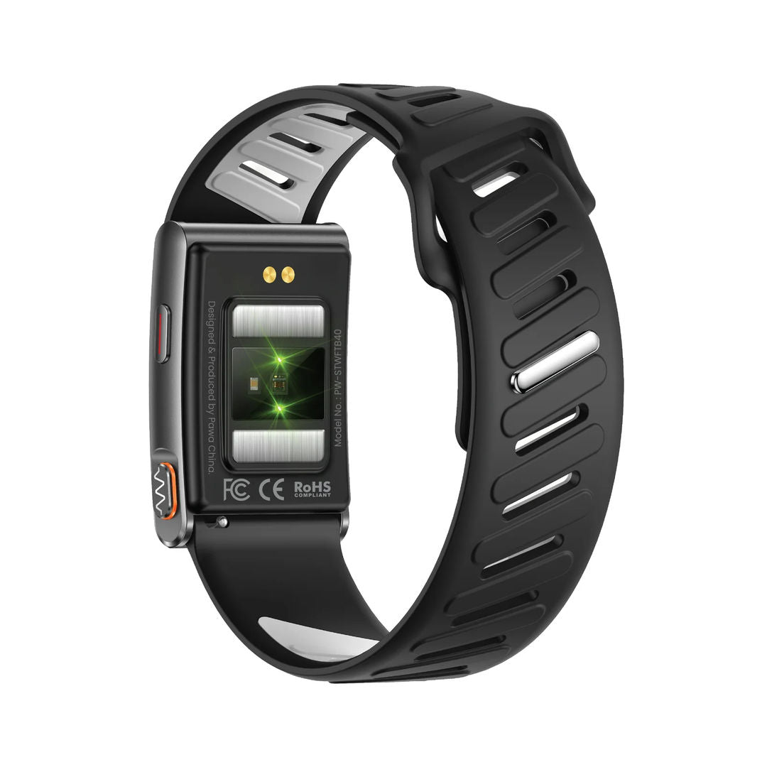 Pawa Riva Screenless Band With ECG Function, Black