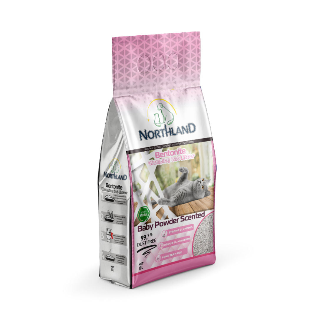 Northland Bentonite Clumping Cat Litter, Volume 10L