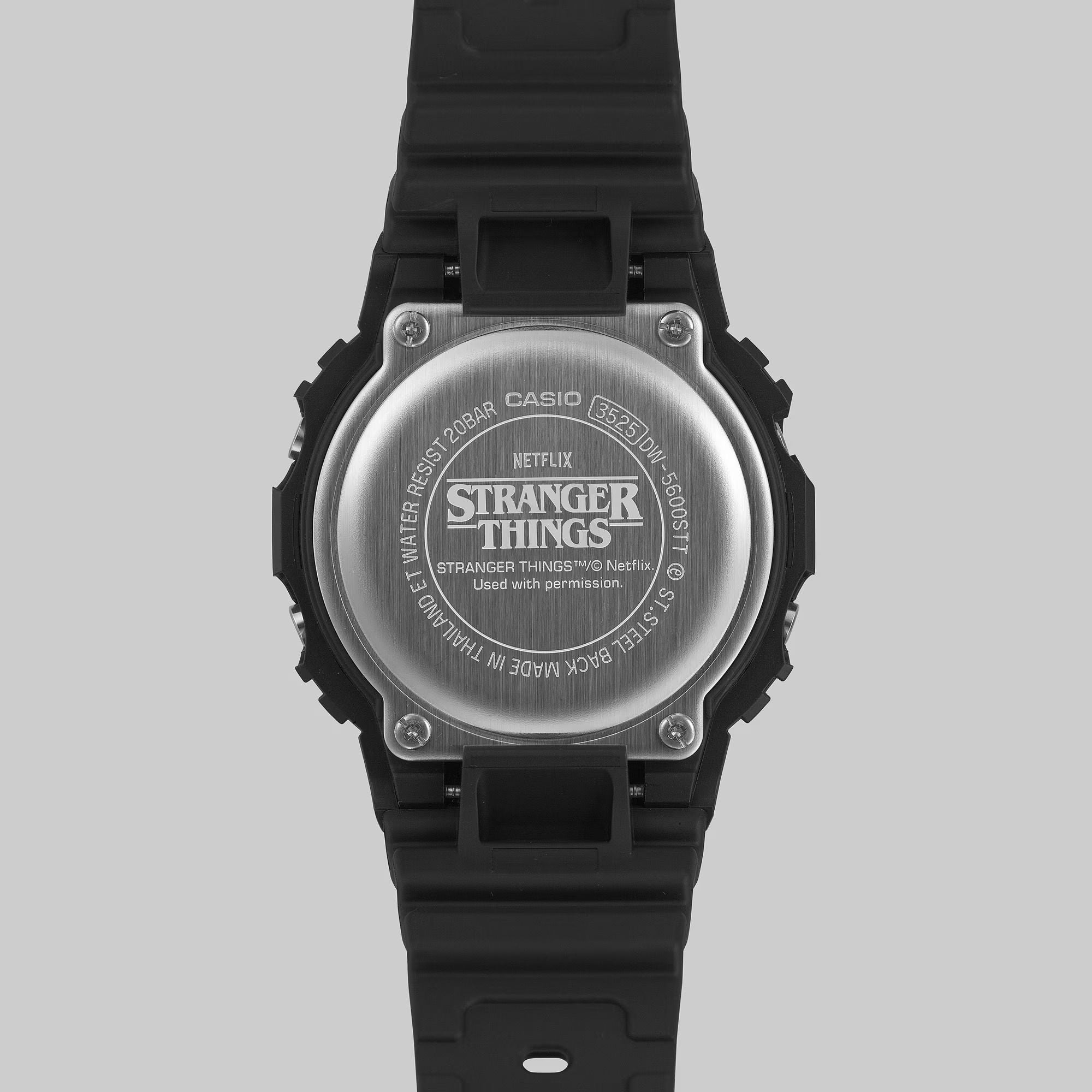 Casio G-SHOCK DW5600STT-1D, Stranger Things Collaboration Limited Edition Shock Resistant Digital Watch