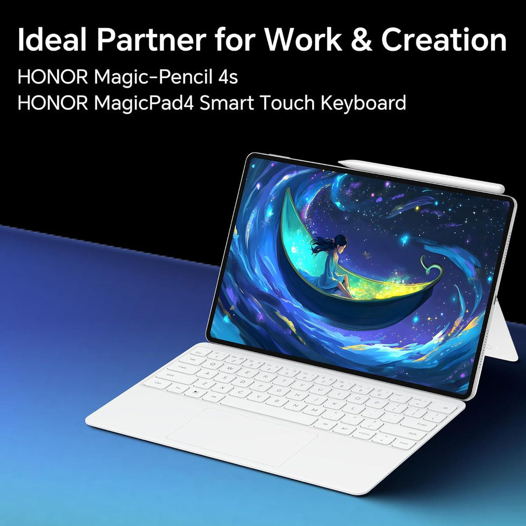 HONOR MagicPad 4 12.3Inch OLED 165Hz Tablet With Touch Keyboard & Magic Pencil – Snapdragon 8 Gen 5, 16GB+512GB, Grey