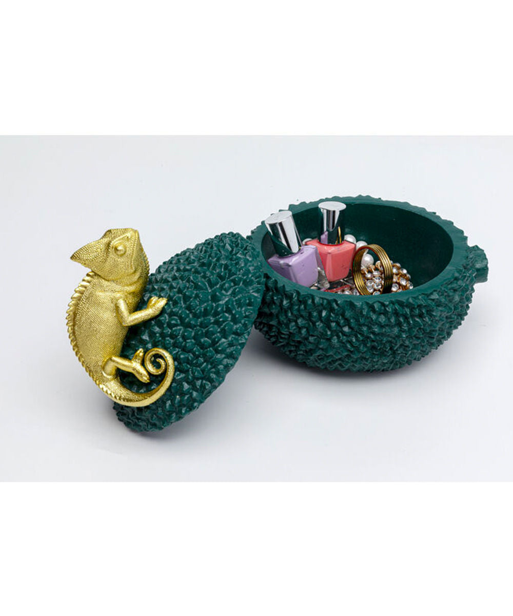 Kare Chameleon Deco Box Set,Tropical Gold Guardian In Two Sizes