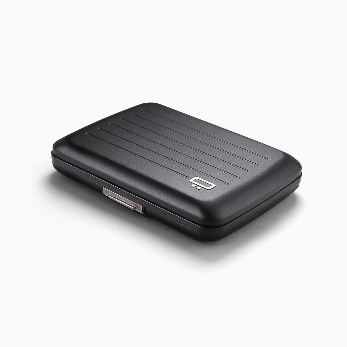 Ogon Oslo Aluminum Wallet Small Case Card Holder V2, Opium Black