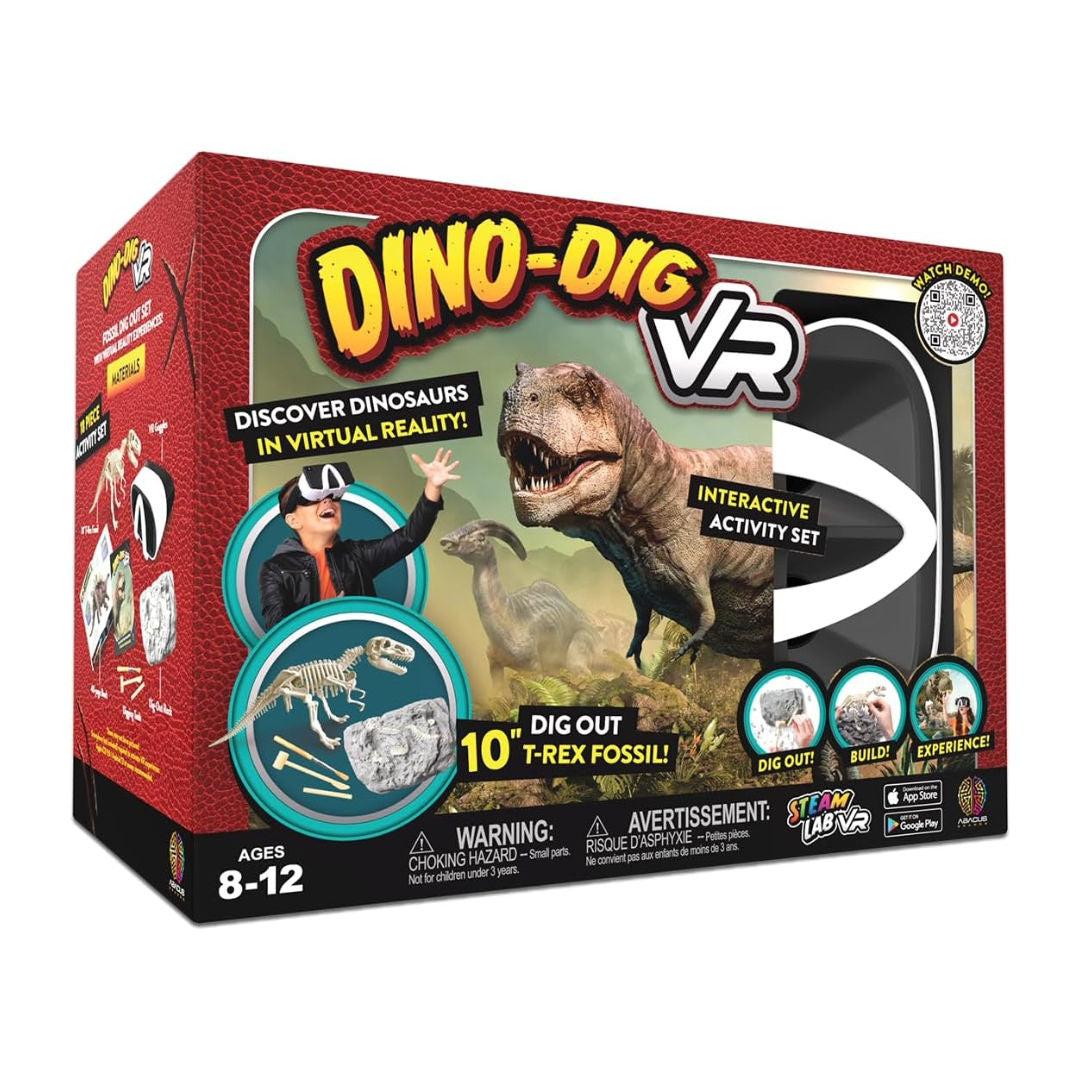 Abacus VR Dino-Dig STEAM Interactive Activity Set, 8+ Years