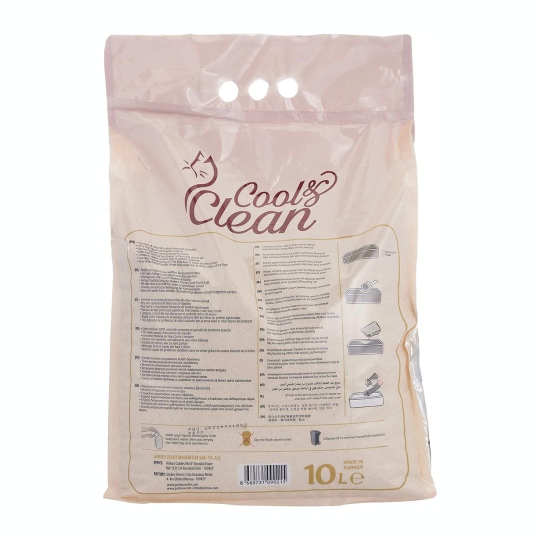 Patimax Cool & Clean Clumping Cat Litter 10L Flavor