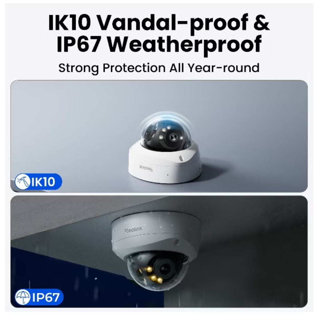 Reolink Duo 2V PoE 4K 8MP Dual-Lens Security Camera-180° Panoramic View, PCDUOB4K03