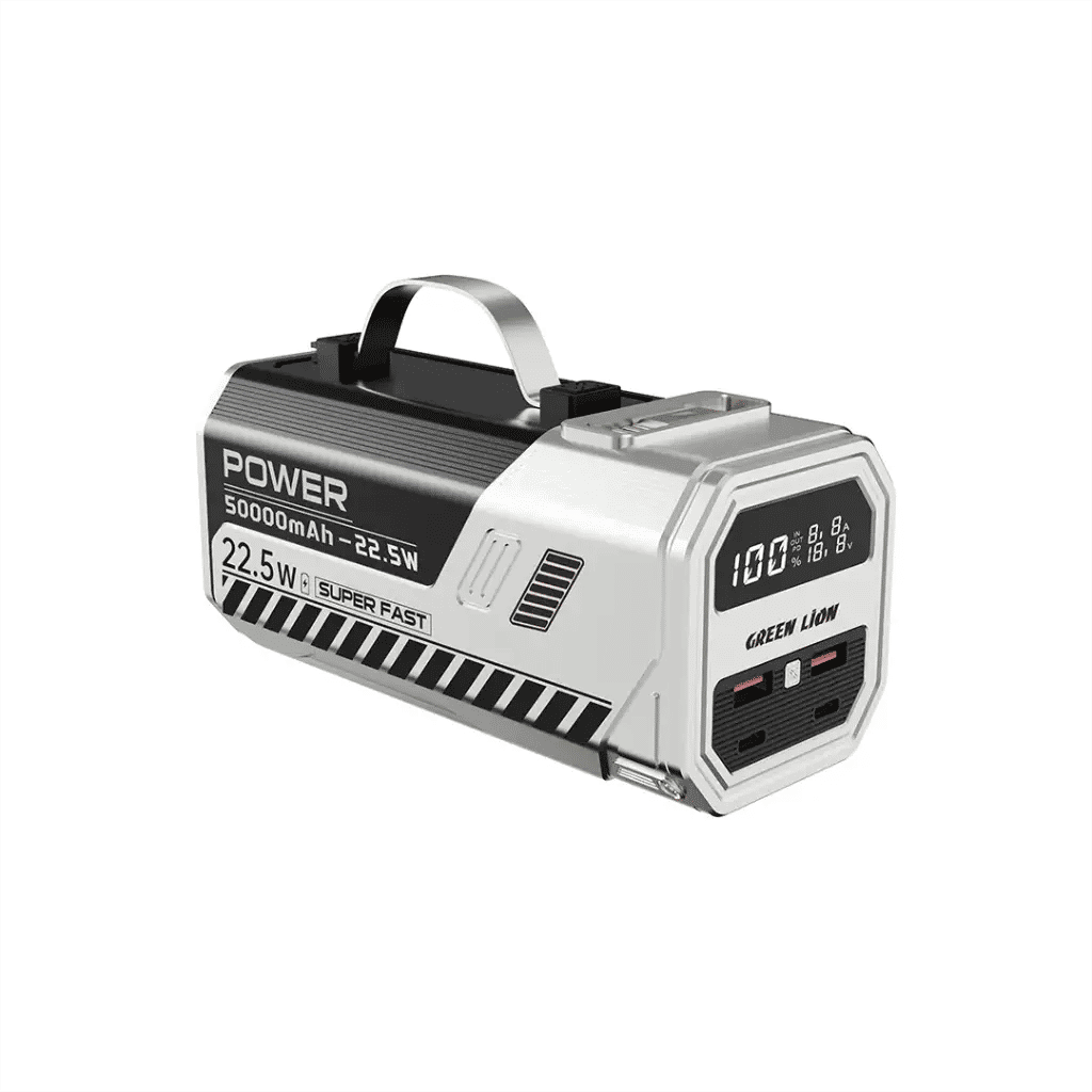Green Lion 50000mAh Power Bank 22.5W, Silver
