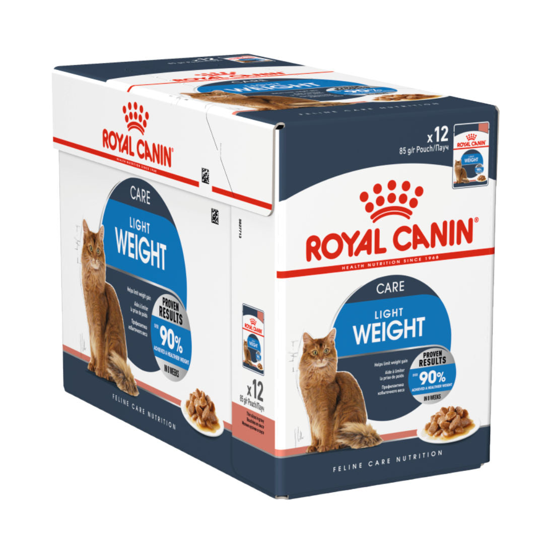 Royal Canin Feline Care Nutrition Light Weight Care Wet Cat Food Pouches, 12x85gm