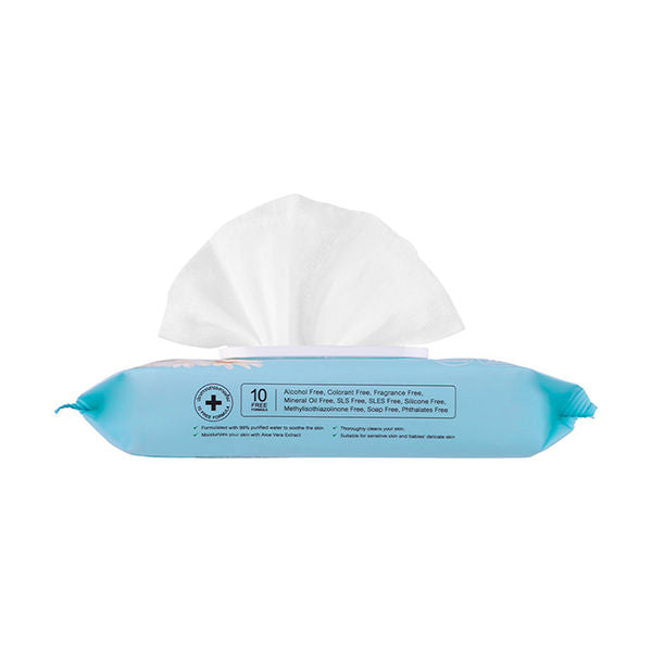 مناديل مبللة بالماء النقي 40 ورقة BABY BRIGHT (B)