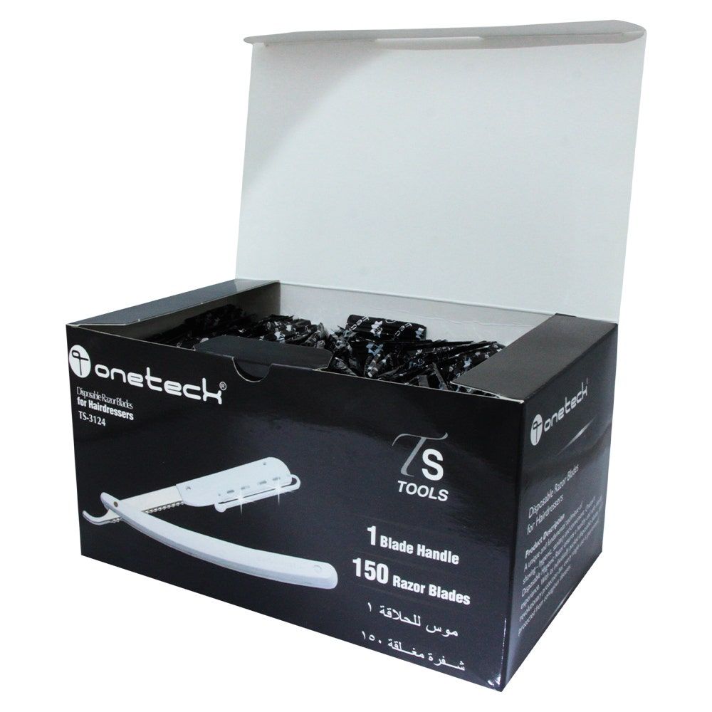 شفرات الحلاقة التي تستخدم لمرة واحدة من Onetech، TS-3124، 1 × 150