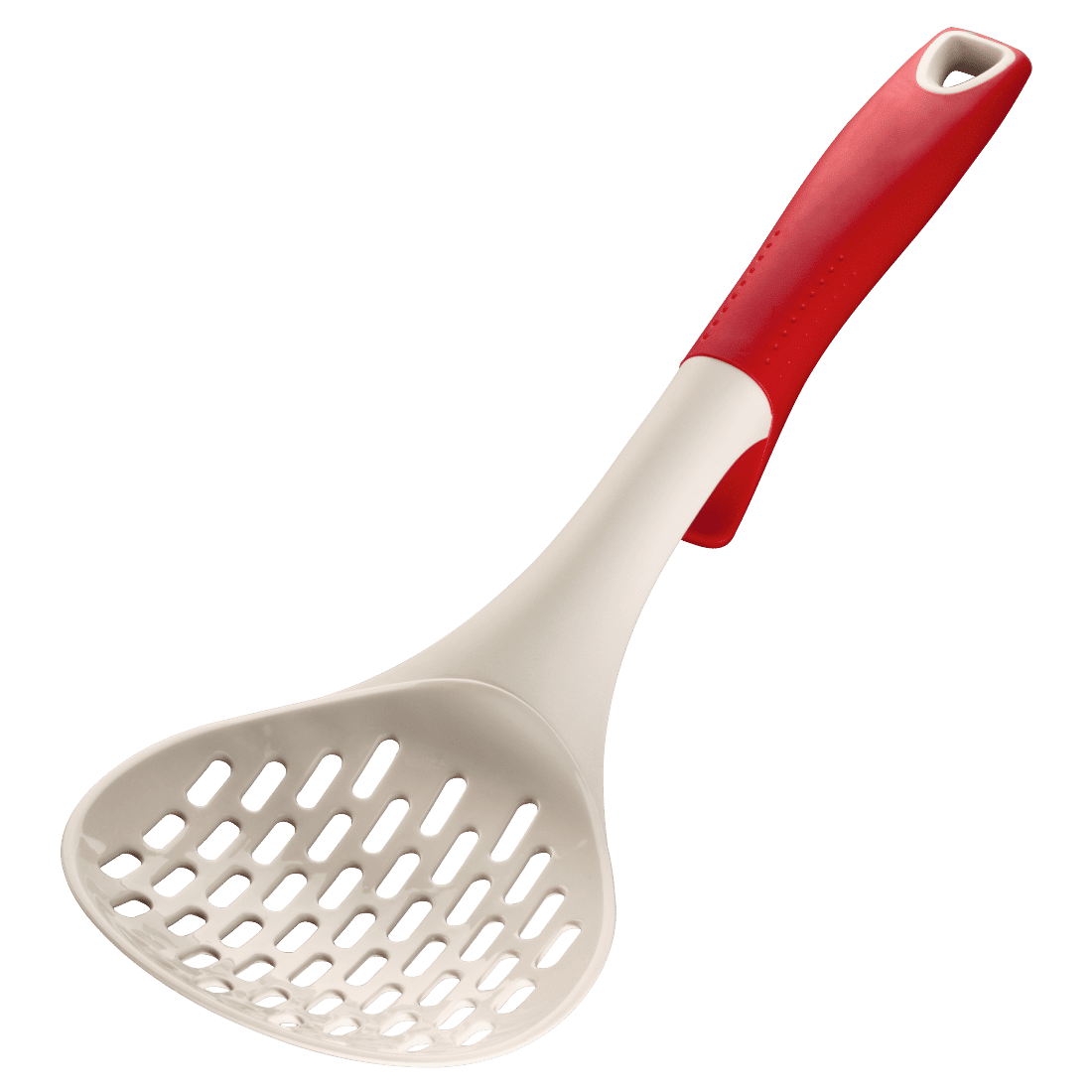 XAVAX 111577 Nylon Kitchen Tool Set, incl. rotating rack, 6 pcs., red/white