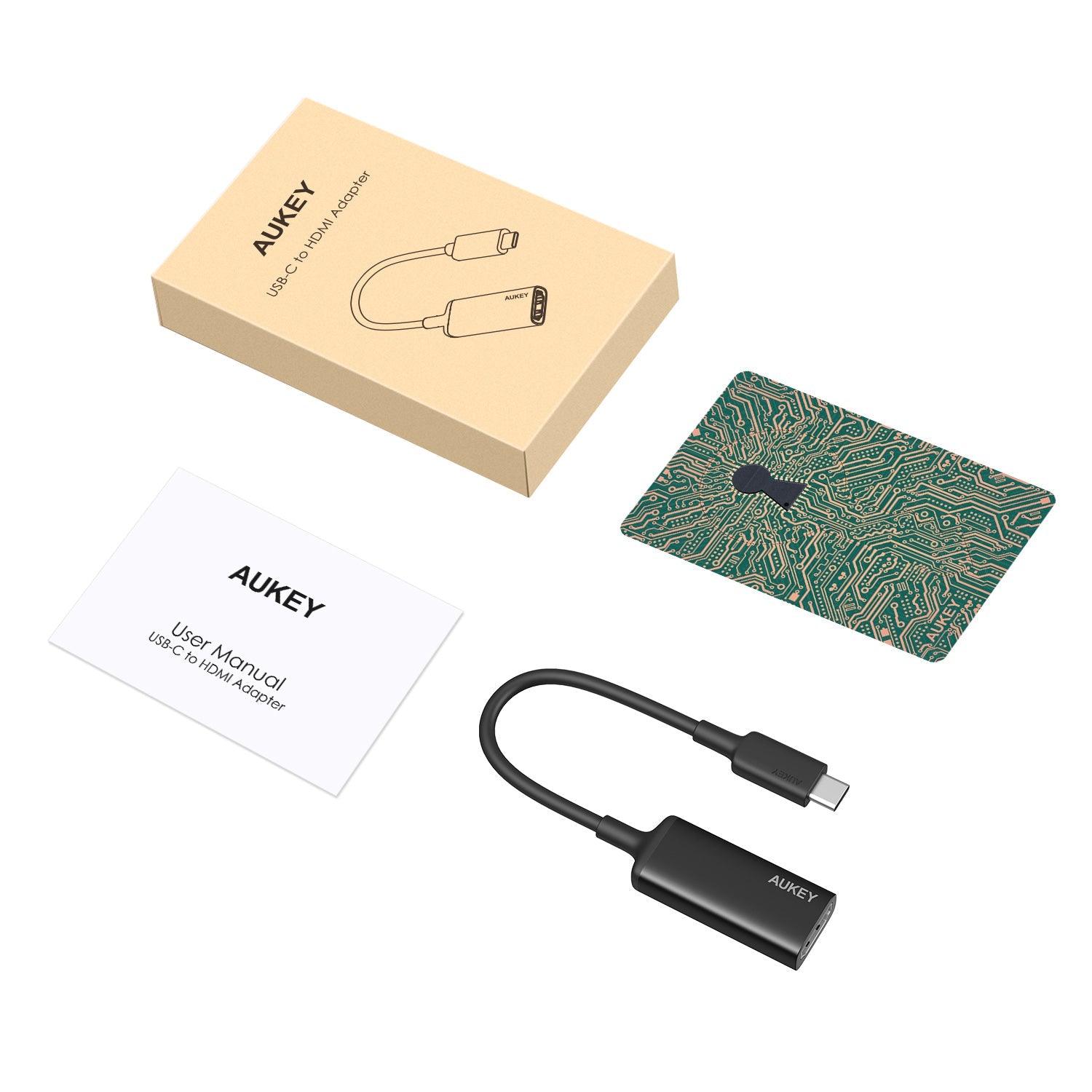 Aukey CB-A29 USB-C to HDMI Adapter CB-A29 - Black