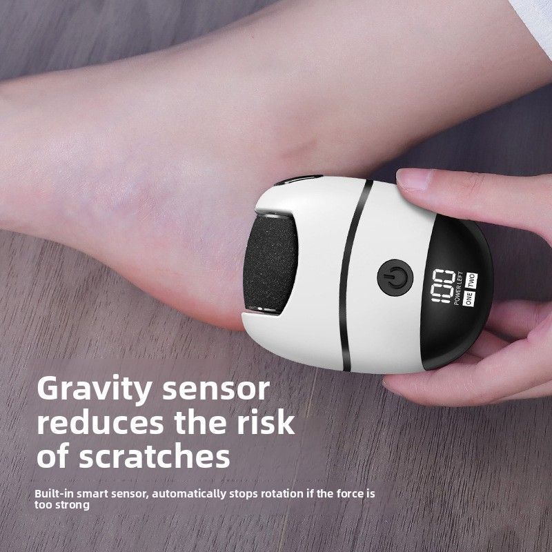 USB Rechargeable Electric Foot Grinder with 3 Grinding Heads