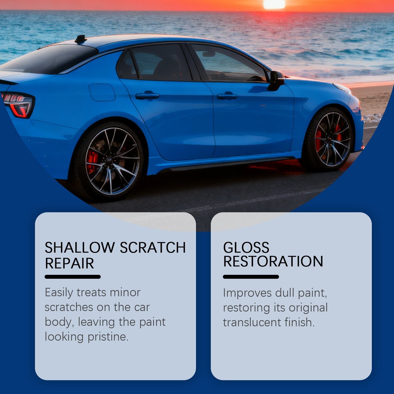 Car Care Scratch Repair Spray, Black, Easy Shine, Gloss Protection, Wear-Resistant ,100ml