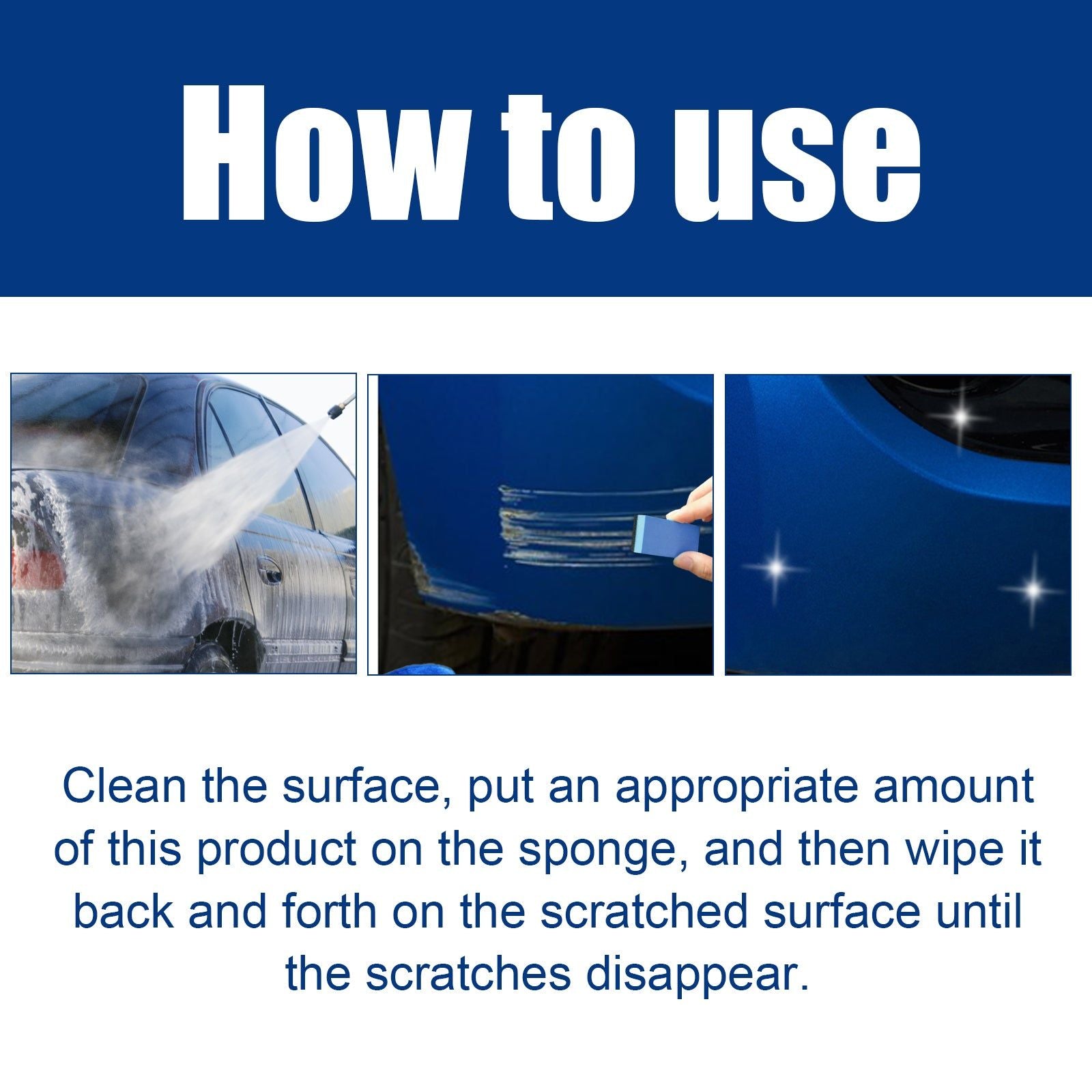 Car Scratch Repair Cream, Coating, Easy DIY Scratch Fix, Restores Shine ,1set