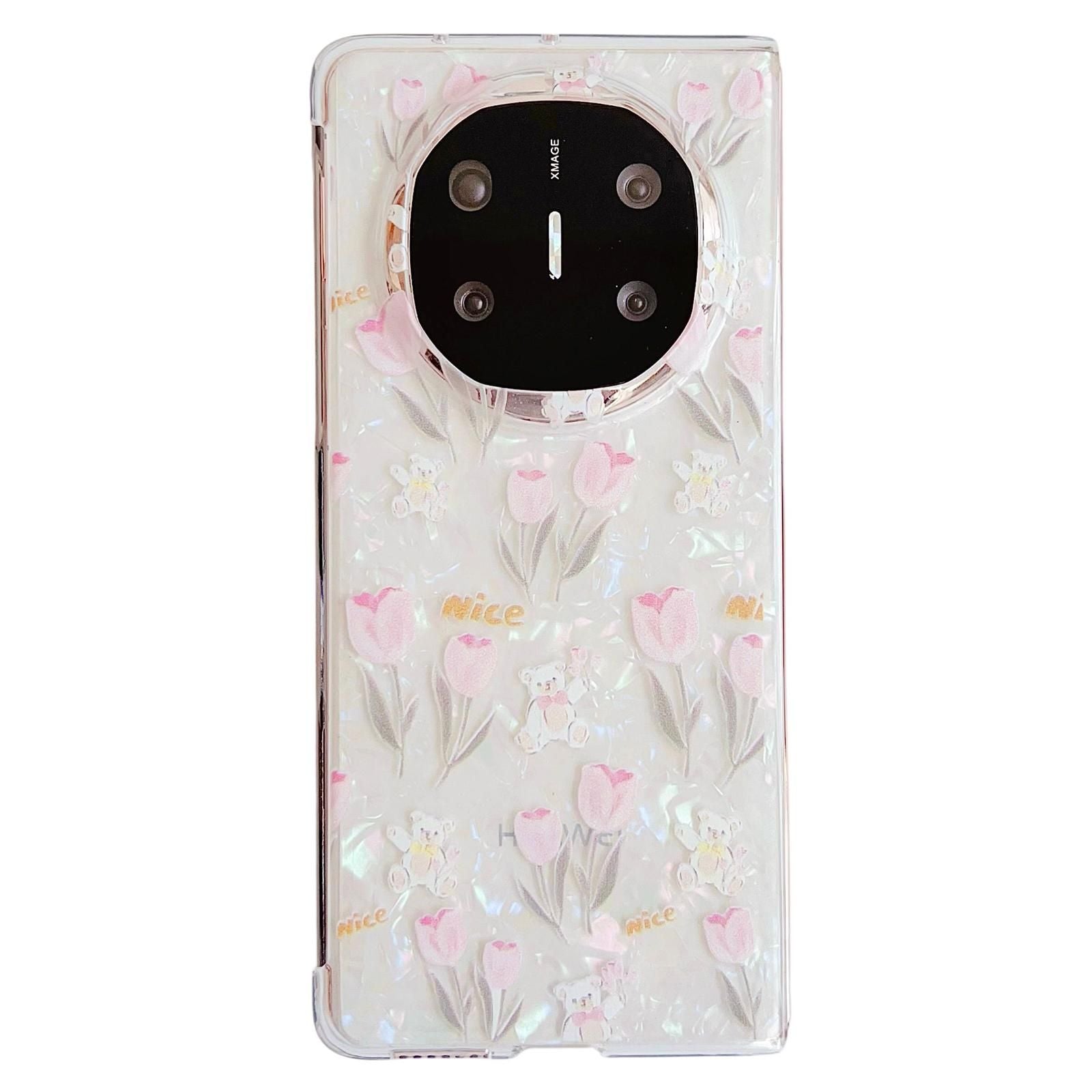 Flower Pattern PC Case For Huawei Mate X6