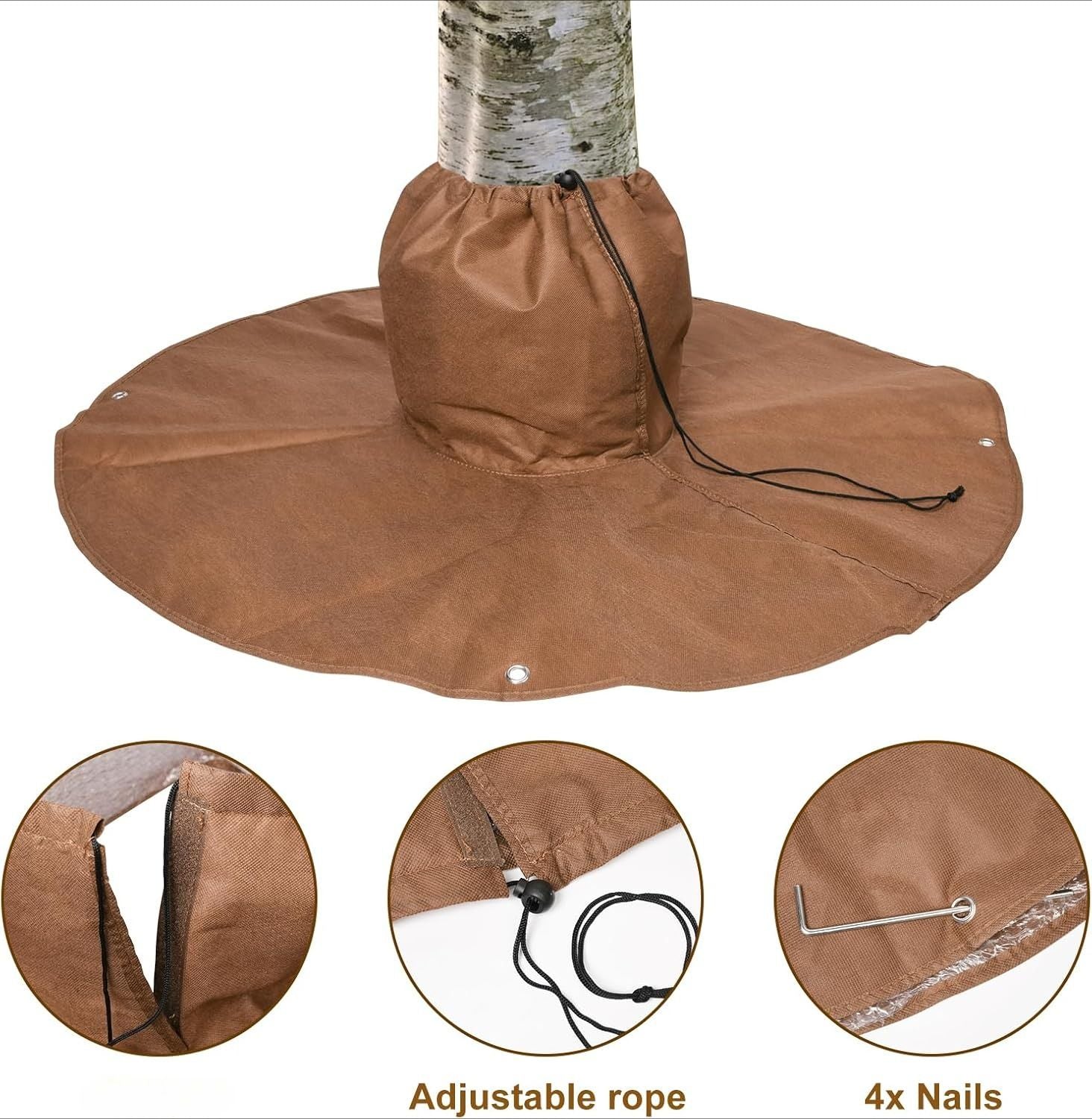 Plant Covers Freeze Protection,Winter Frost Covers for Plants Root Protection