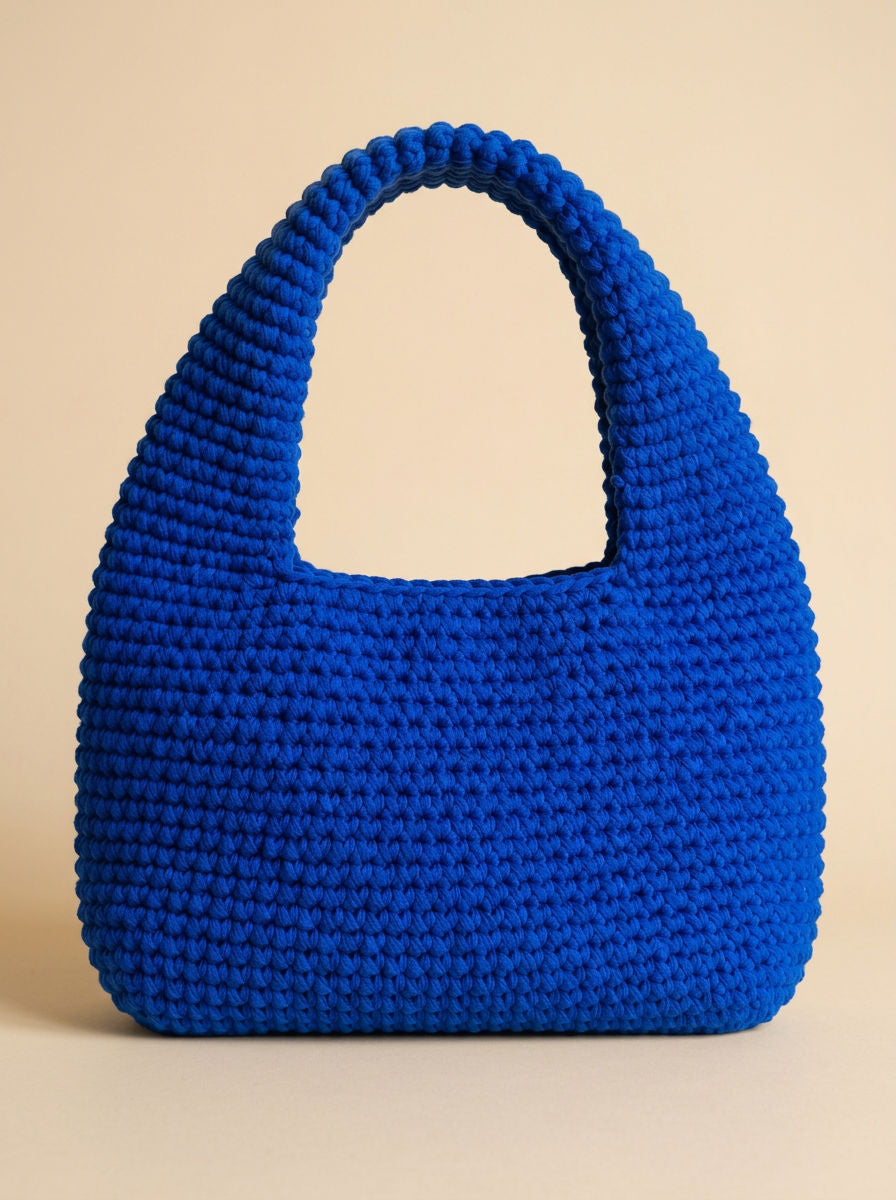 Hush and Stitch Blue Medium Donut Bag