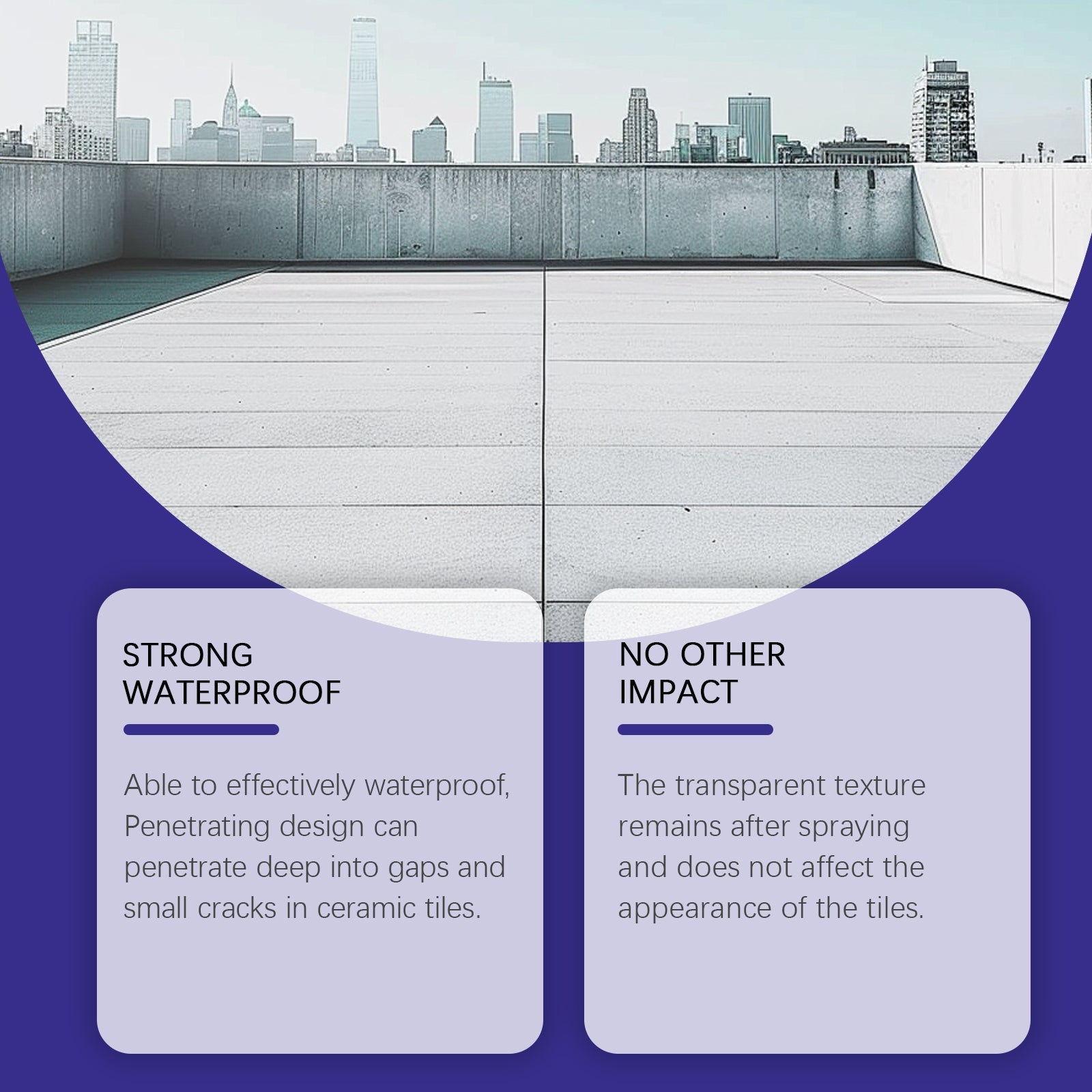 Invisible Waterproof Spray, Leak Proof Nano Coating for Tiles, Moisture Proof, Easy DIY ,30ml