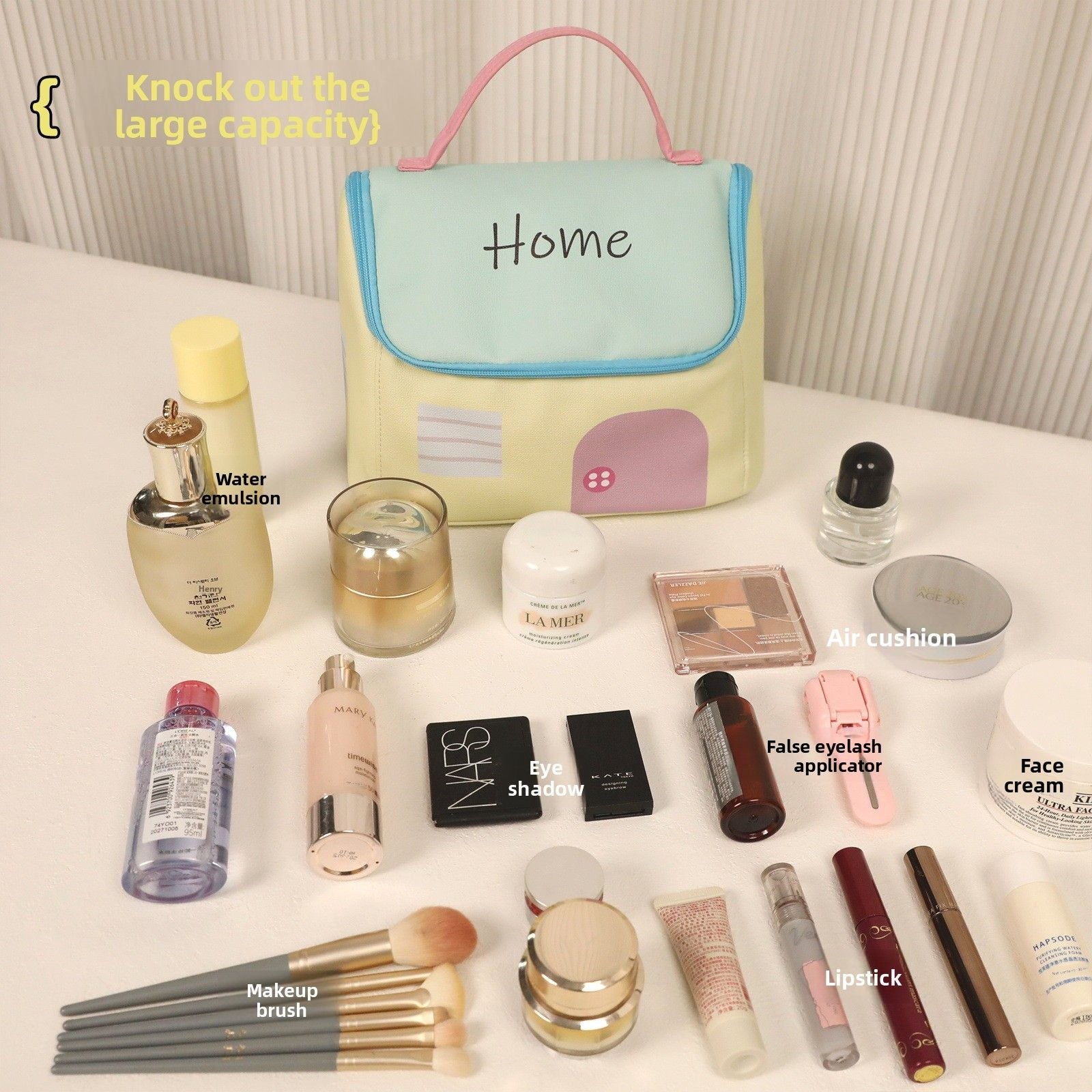 House Shaped Makeup Bag with Compartments