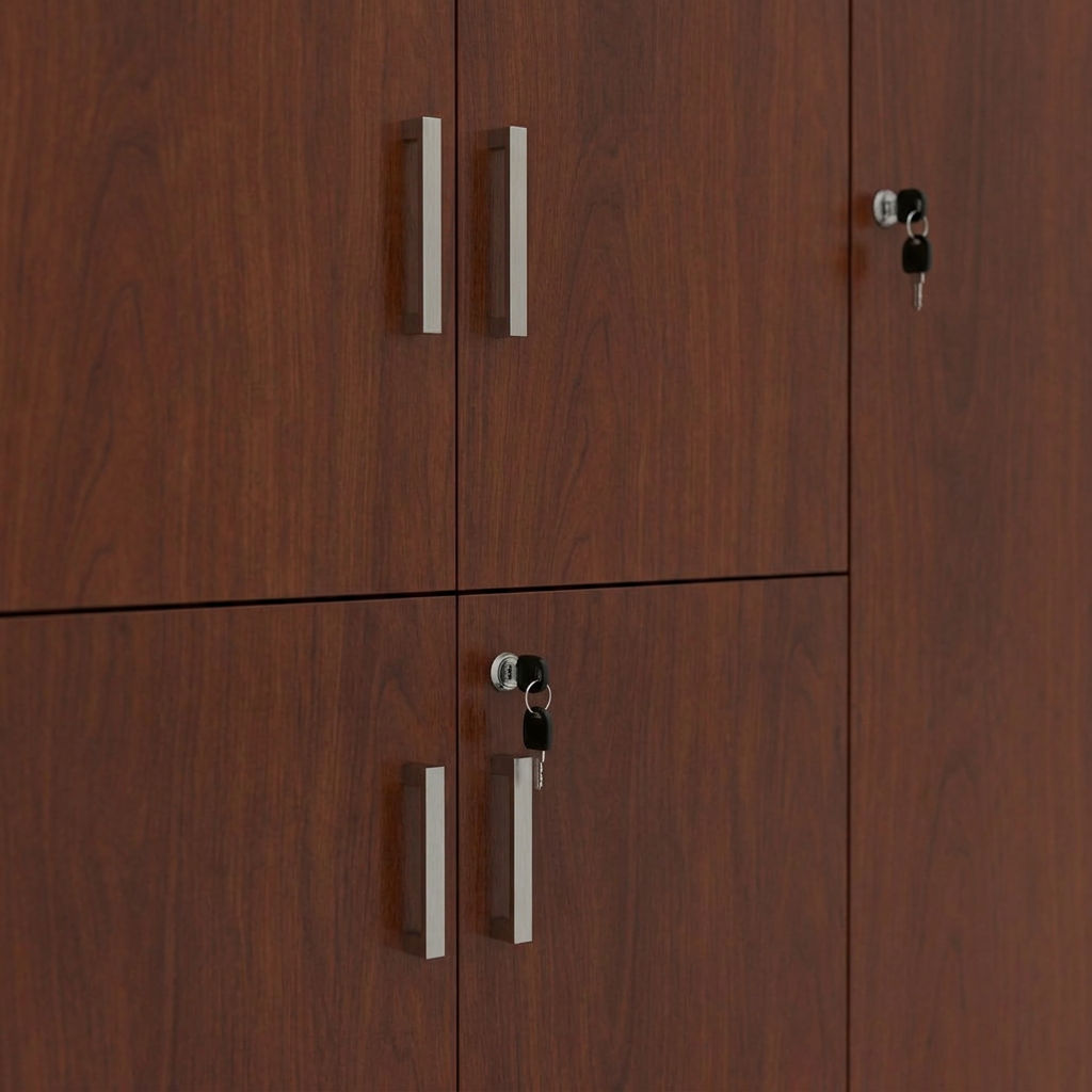 Light Oak Vertical Locking File Cabinet #HP-S0812-18