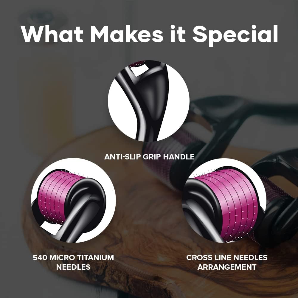 GHC Saturn بكرة ديرما فاخرة 540 إبرة تيتانيوم 0.5 مم