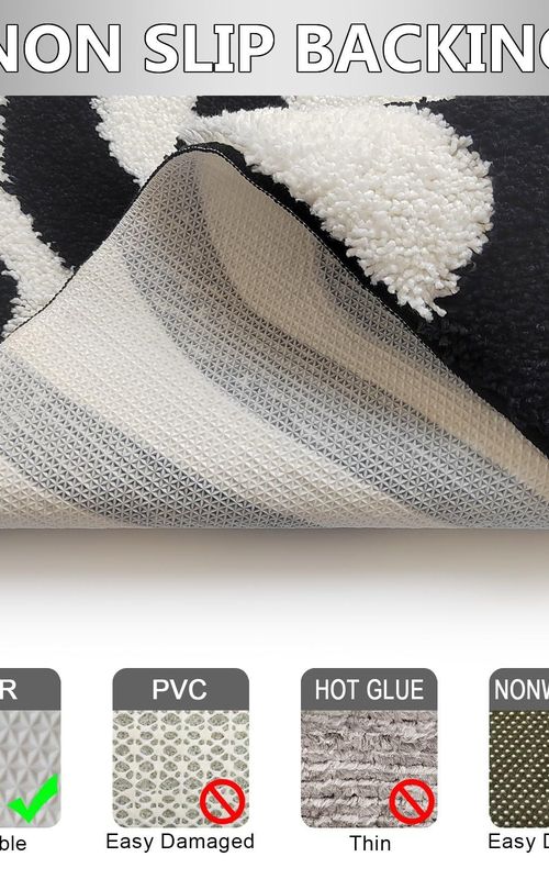 AIESY® Beautiful Microfiber Non Slip Bath Mat for Bathroom