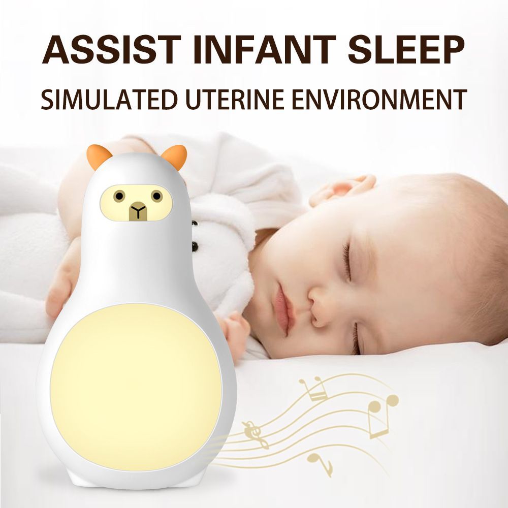 White Noise Sound Machine Sleep Monitor Sleep Aid Intelligent Timed Night Light