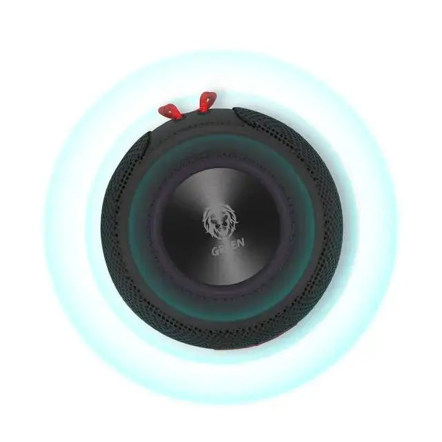 Green Lion Rome Wireless Bluetooth Speaker, Portable, Water & Dust Resistant, 13H Playtime, Black