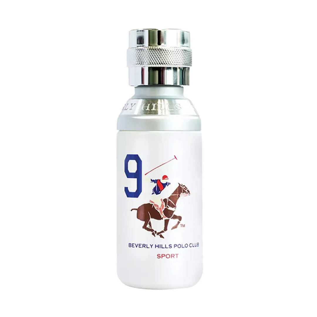 Beverly Hills Polo Club Sport No. 9 Eau de Toilette for Men, 100ml - Makasib Offer