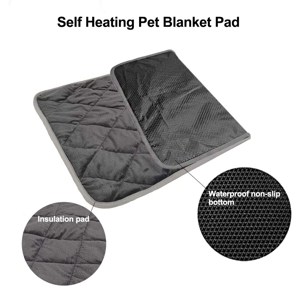 Pets Self Heating Pads Warm Dog Bed Cat Blanket Thermal Mat Sofas Floors Beds
