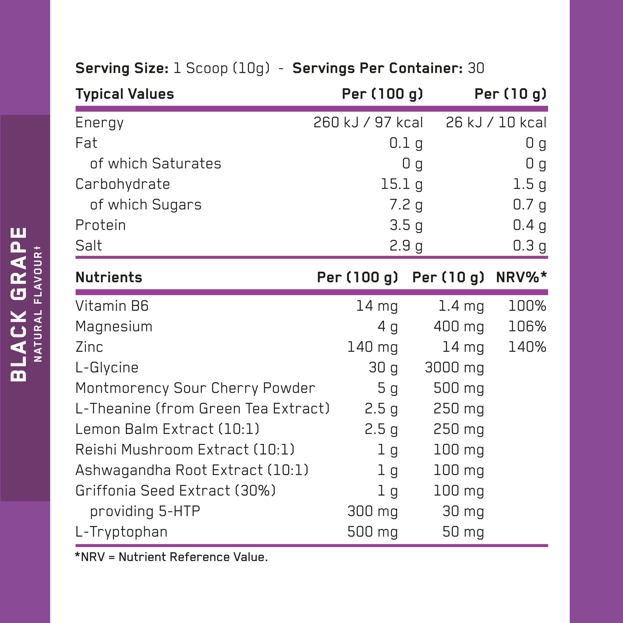 AN SLEEP HEALTH 300G BLACK GRAPE