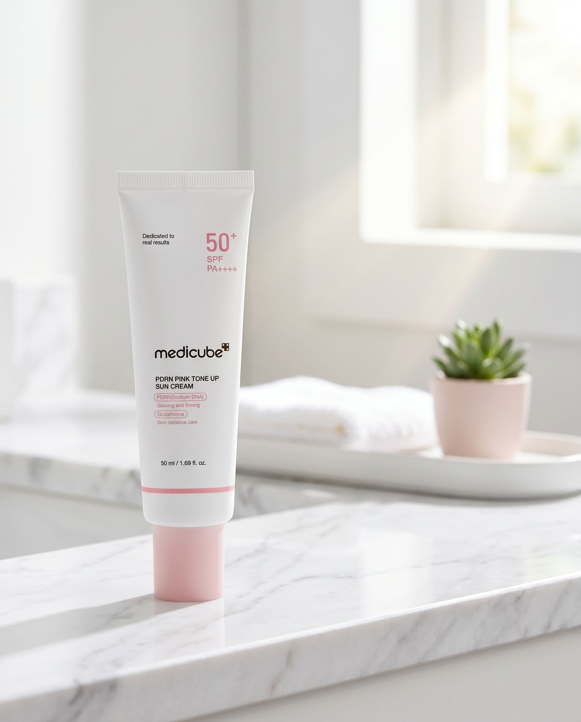 Medicube PDRN Pink Tone Up Sun Cream SPF 50+ PA++++ (Elite Seoul Skin)
