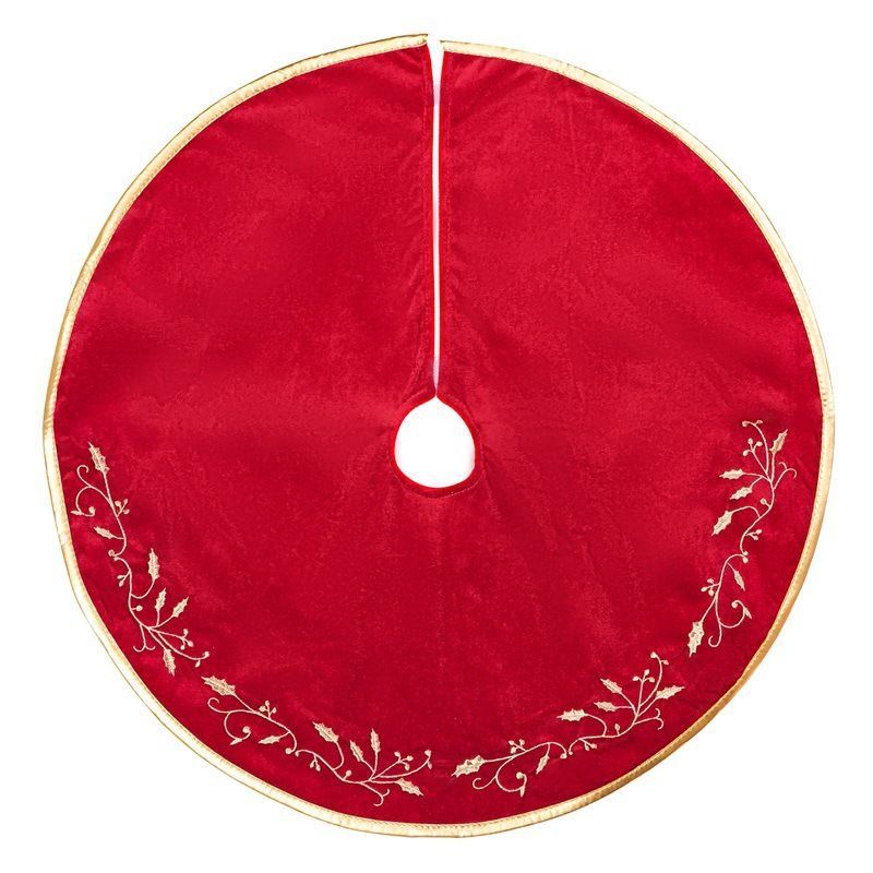 Christmas Tree Skirt Xmas Tree Plush Tree Mat for Holiday Home Decoration