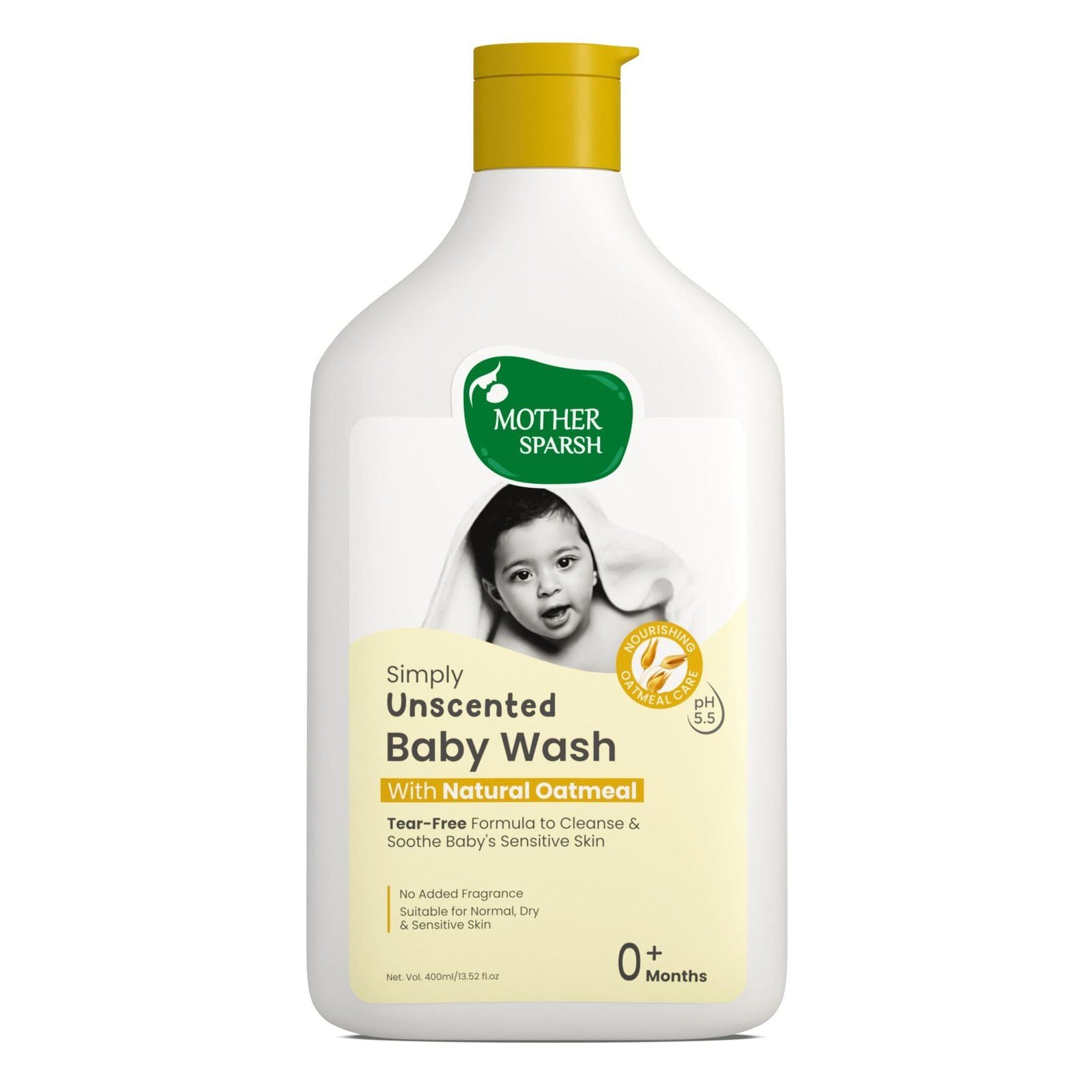 Mother Sparsh Gentle Cleansing Plant Powered Baby Wash 400 ml