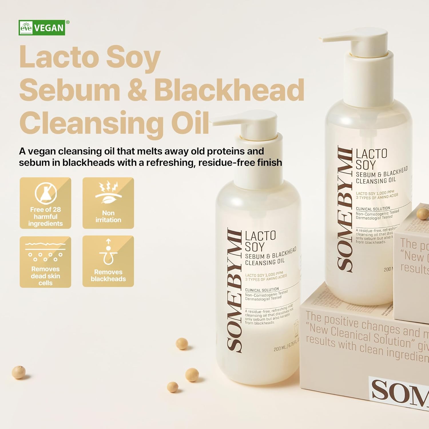 زيت منظف البشرة Some By Mi Lacto Soy Sebum Blackhead Cleanser Oil 200 مل