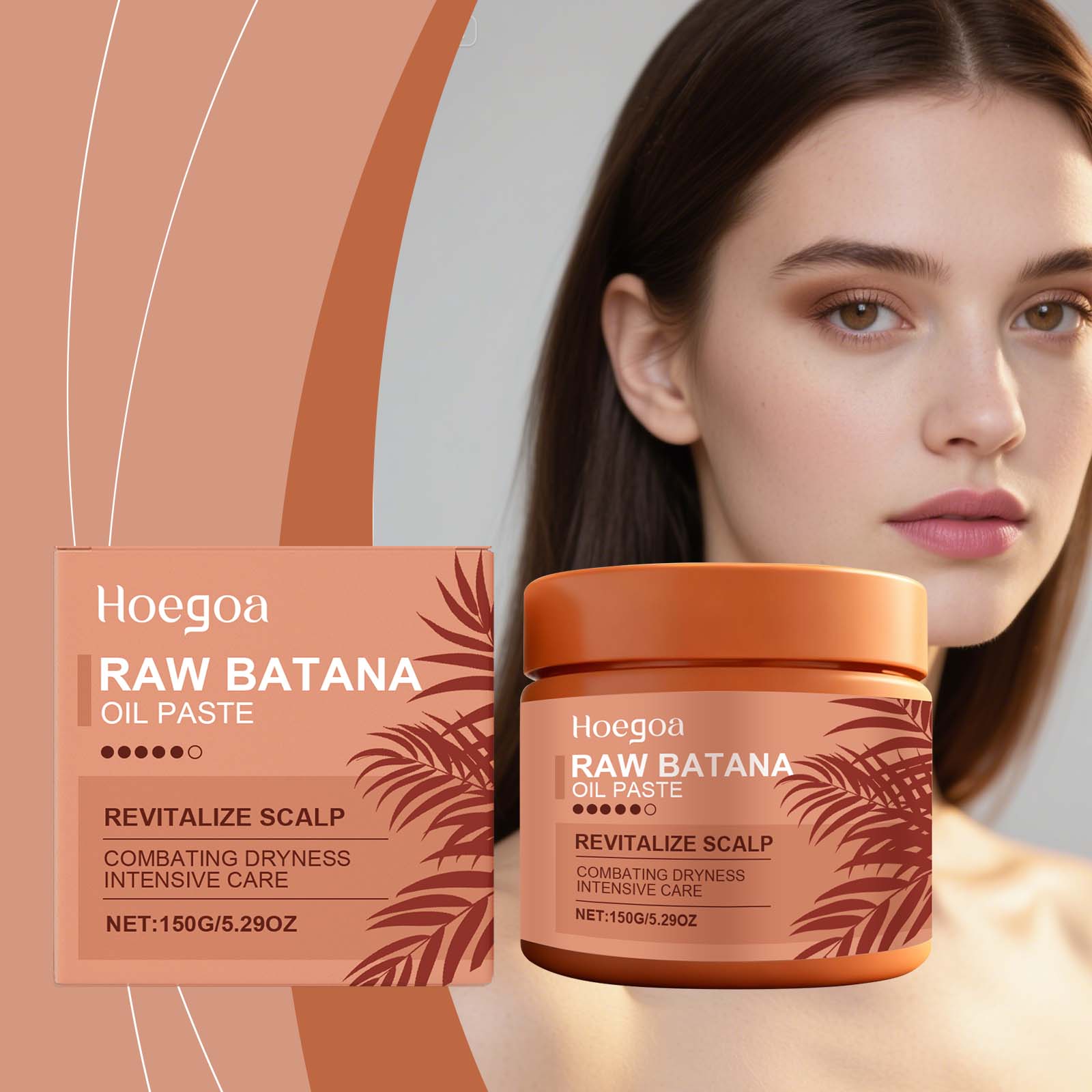 Batana Nourishing Hair Cream for Dry Hair, Deep Hydration, Frizz Repair, Hair Care Solution ,150g