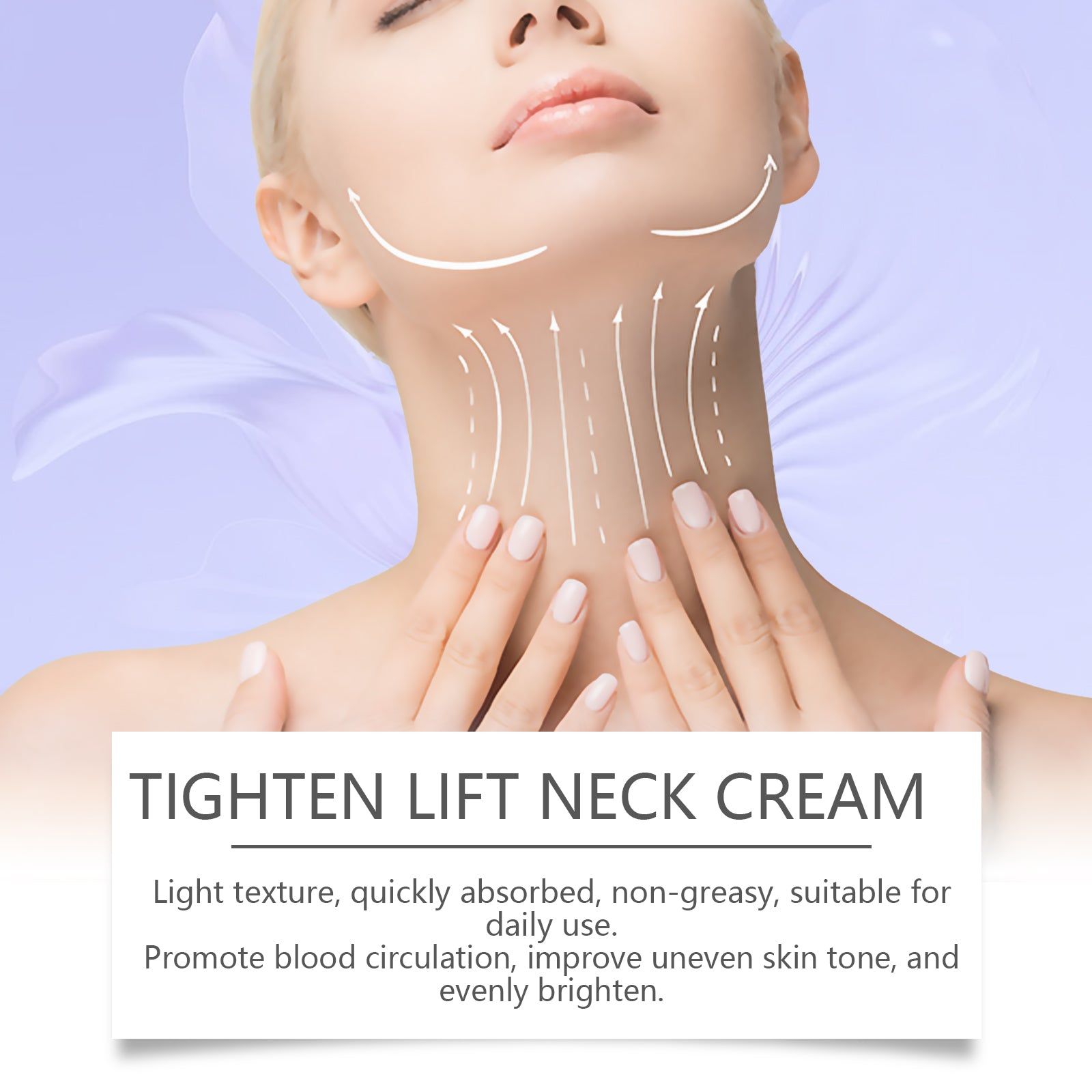 Hydrating Neck Cream for Anti-Aging, Wrinkle & Sagging Repair, Deep Moisturizer ,50g