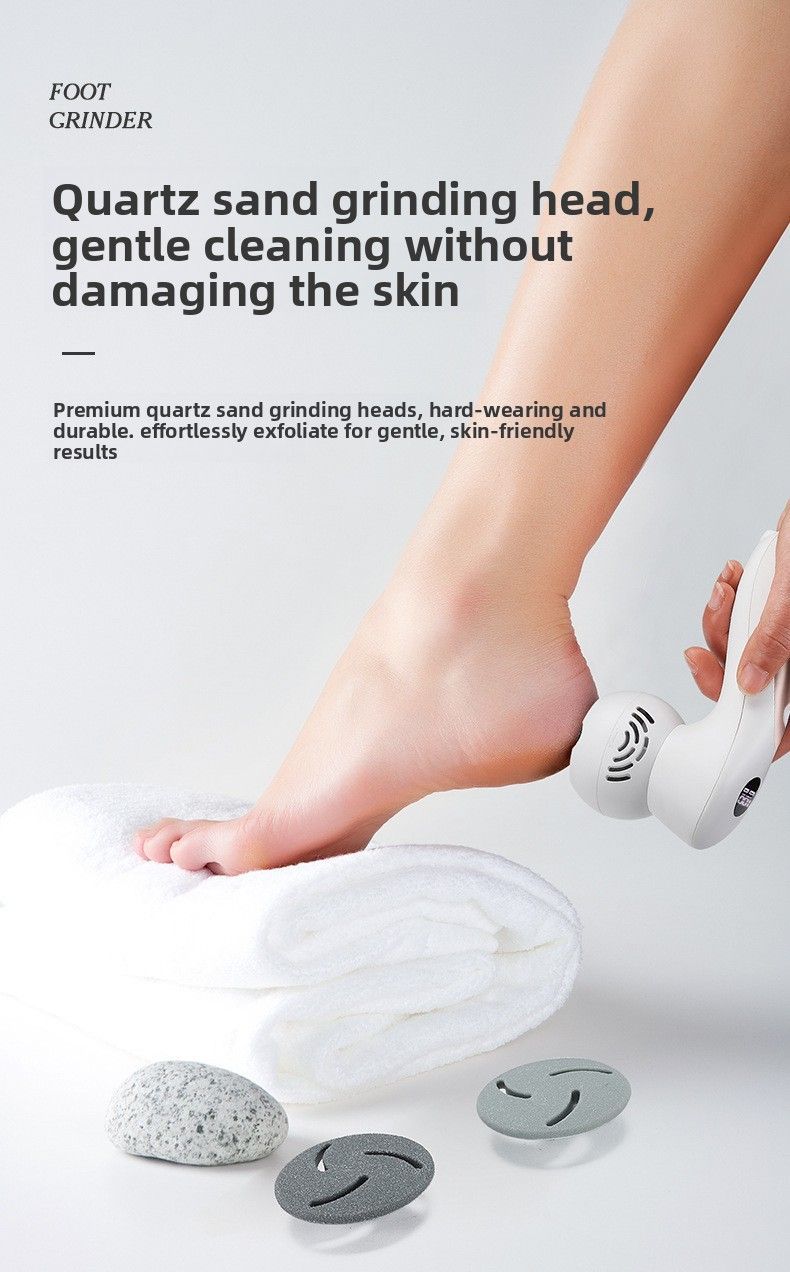 Electric Foot Callus Remover with 3 Grinding Heads USB
