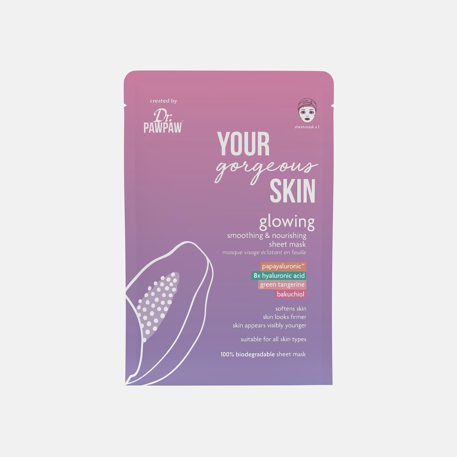 Dr Pawpaw Glowing Sheet Mask 25 Ml