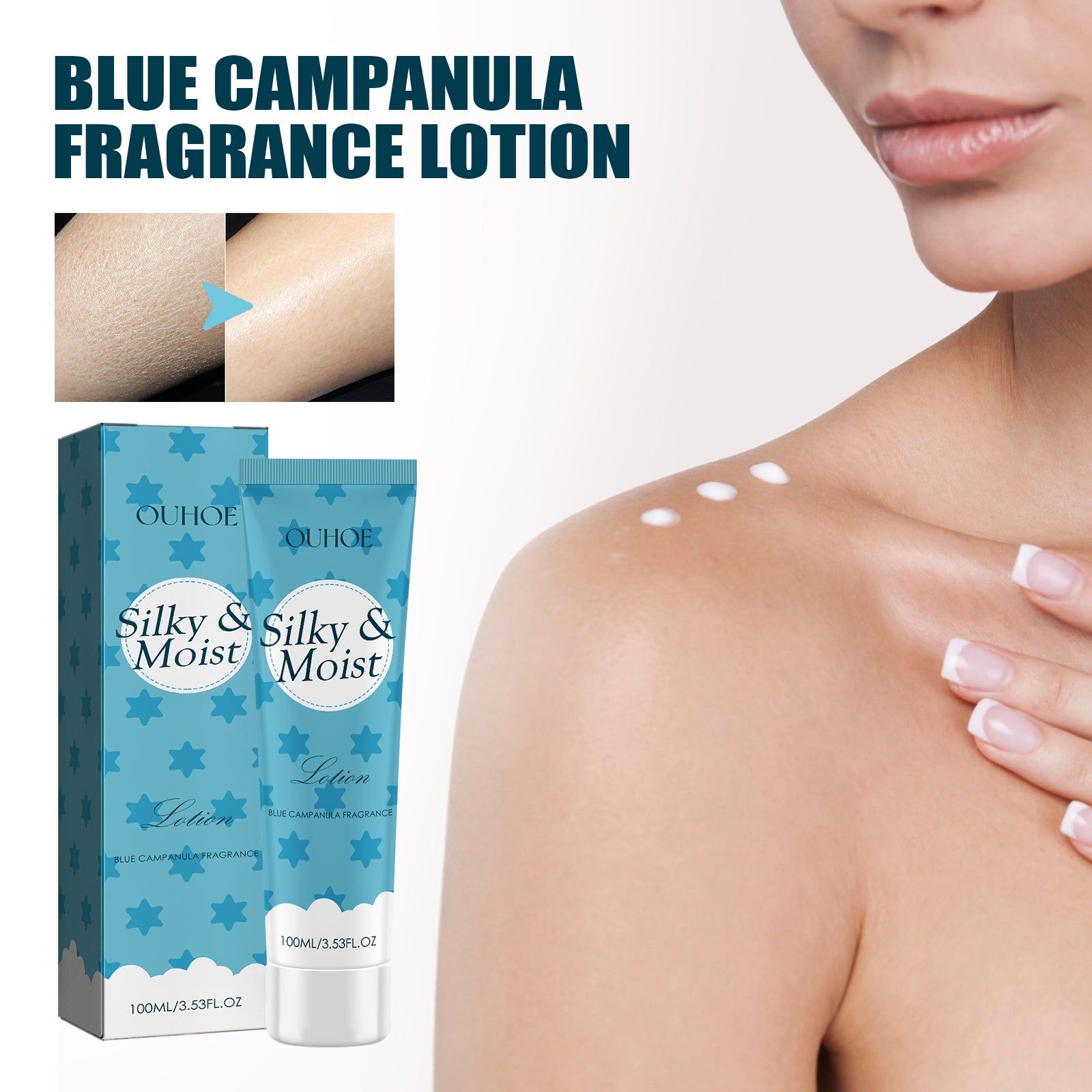 Blue Wind Chime Body Lotion, Brightening, Hydrating, Rejuvenating, Skin Repair ,100ml