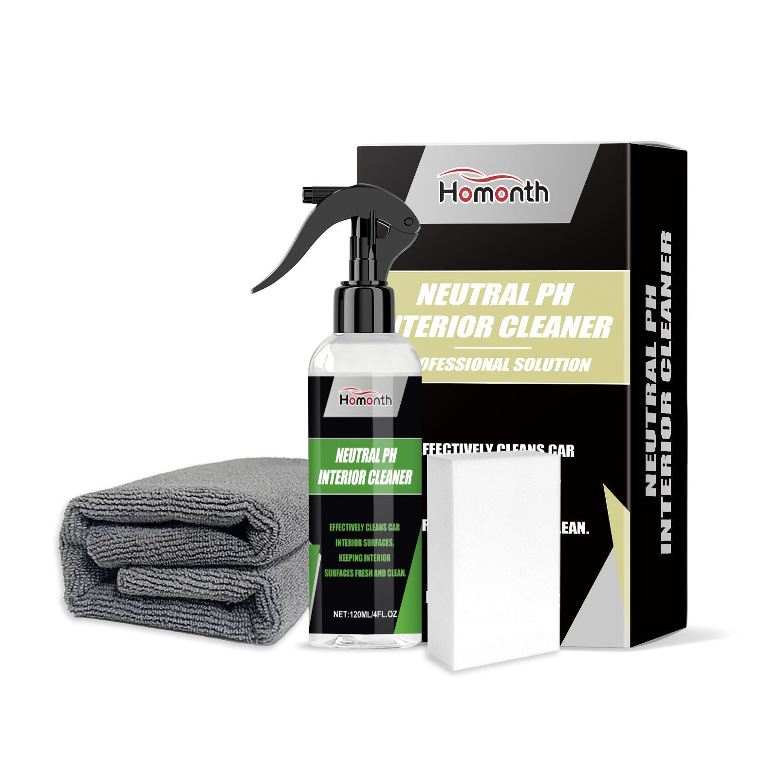 Car Interior Cleaning Set, Deep Cleaning and Protection for Dust-Proof, Stain-Proof, and Long-Lasting Shine ,1set