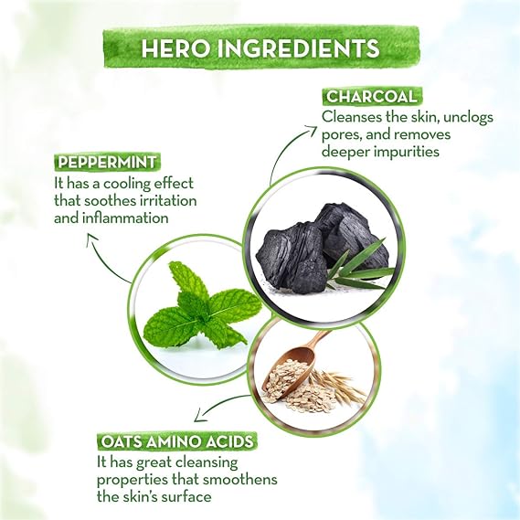 ماما إيرث شامبو الجسم بالفحم النباتي 300 مل