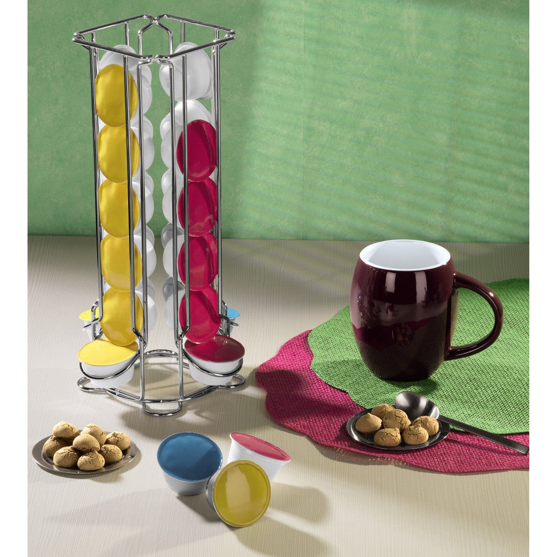 XAVAX 111190 "Colonna" Coffee Capsule Stand for Dolce Gusto, 24 capsules